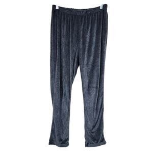 Dark Grey Gray Small Joysun Velour Velvet Pajama Pants
